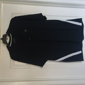 Black men's active polo XL